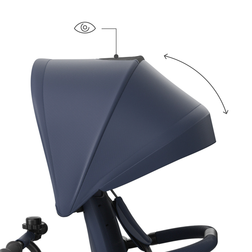 Kinderkraft Aston 2 Plus - дитячий триколісний велосипед із батьківською ручкою 6в1, поворотне сидіння • Navy (KRASTO02NAVPL00)