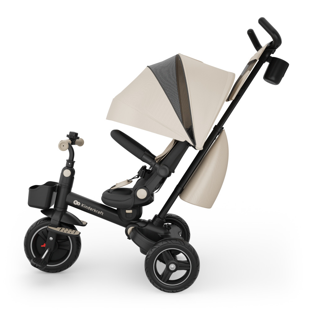 Kinderkraft Spinstep 2 Plus - триколісний велосипед 6 в 1 (від 9 місяців) • Beige (KRSPST02GREPL00)