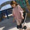 Kinderkraft Raket - трёхколёсный детский самокат, с поворотной системой балансировки, RGB подсветкой, лёгкой сборкой, регулируемой высотой • Beige (KRRAKE00BEG0000)