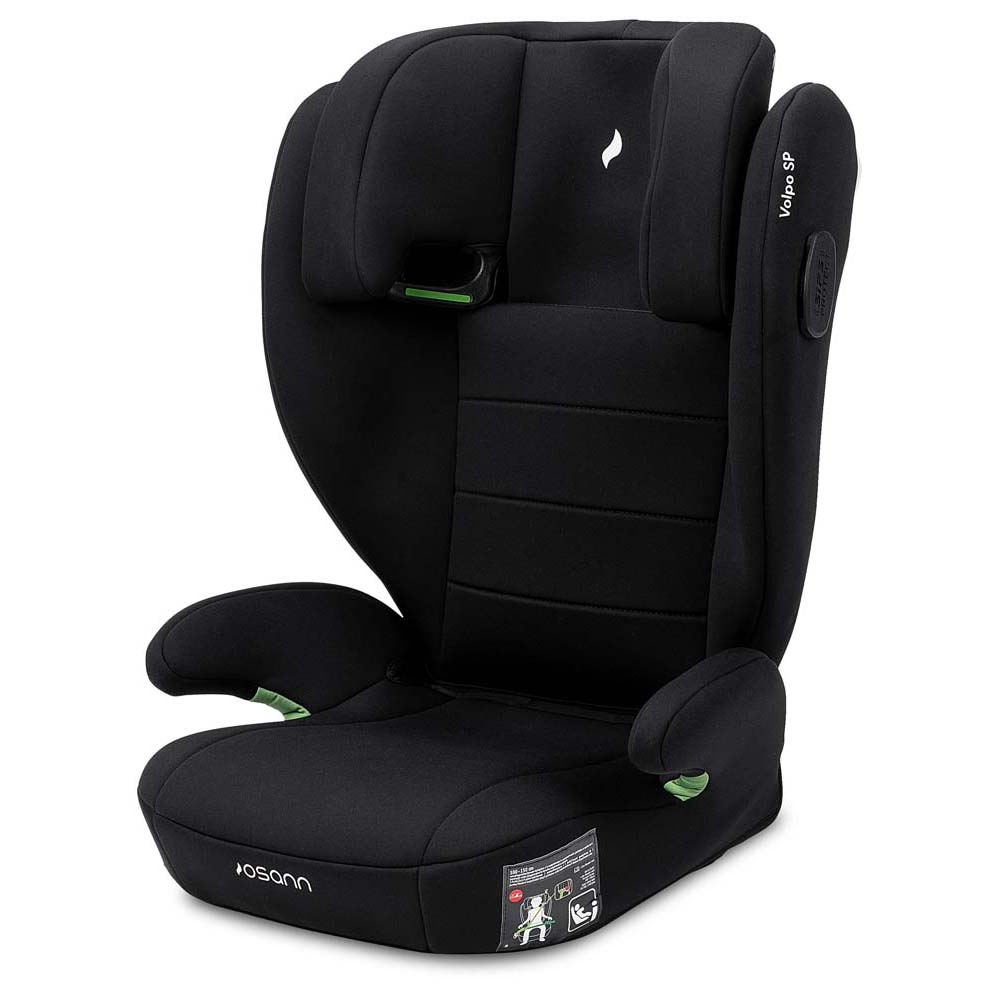 Osann Volpo SP i-Size - детское автокресло (3-12 лет / 100 – 150 см / 15-36 кг), крепится с помощью штатного ремня безопасности автомобиля • Black