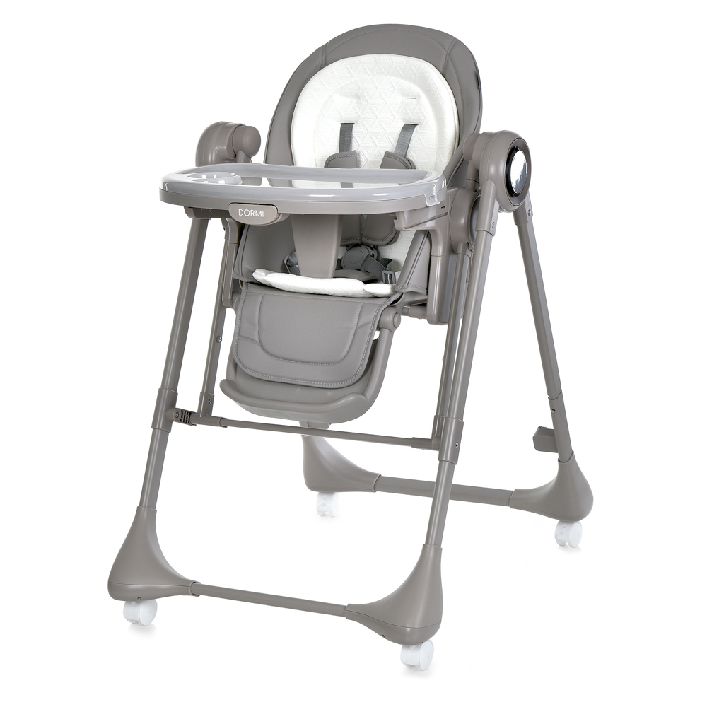 Bambi Dormi M 6318 - стільчик для годування, гойдалка, живлення від мережі, керування через мобільний додаток • Greige