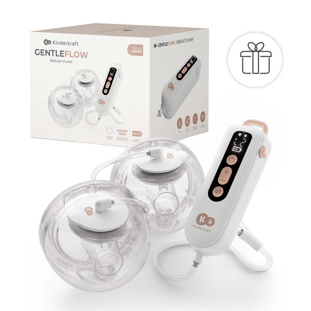 Kinderkraft GentleFlow - подвійний електричний молоковідсмоктувач • Gold (KEGEFL00GLD0000) Kinderkraft GentleFlow - подвійний електричний молоковідсмоктувач • Gold (KEGEFL00GLD0000)