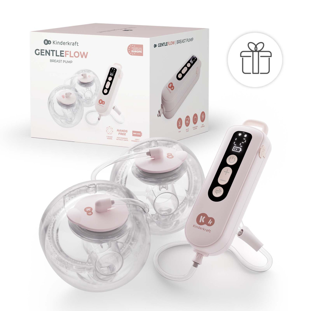Kinderkraft GentleFlow - двойной электрический молокоотсос • Pink (KEGEFL00PNK0000) Kinderkraft GentleFlow - двойной электрический молокоотсос • Pink (KEGEFL00PNK0000)