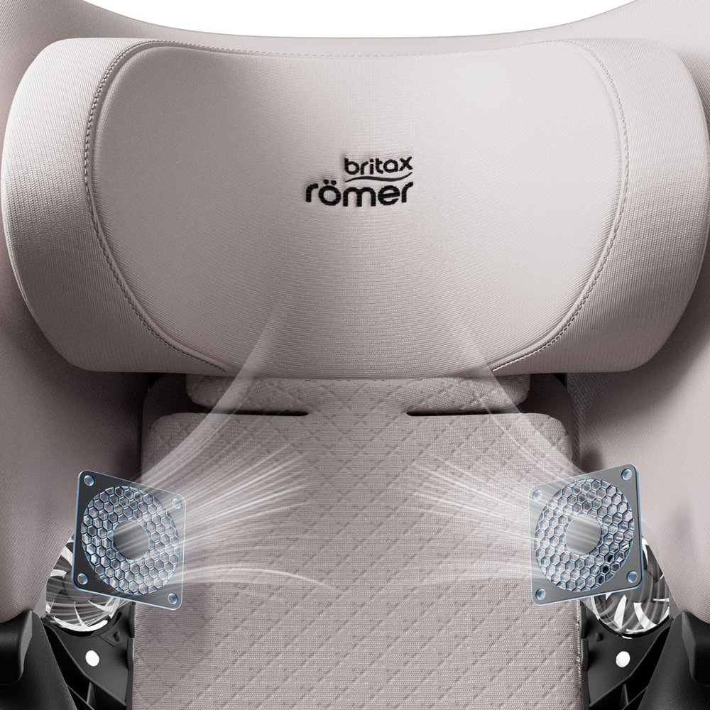 Britax Romer Swivel-Grow Max Air - поворотне дитяче автокрісло з активною вентиляцією (0 - 7 років / 40 - 125 см / 0-25 кг ), кріплення ISOFIX • Soft Taupe