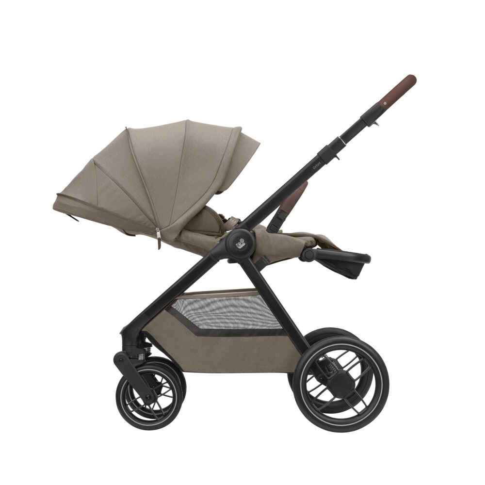 Maxi-Cosi Oxford+ - универсальная коляска 2 в 1, люлька Maxi-Cosi Sense, реверсивный прогулочный блок, мягкая амортизация • Twillic Truffle