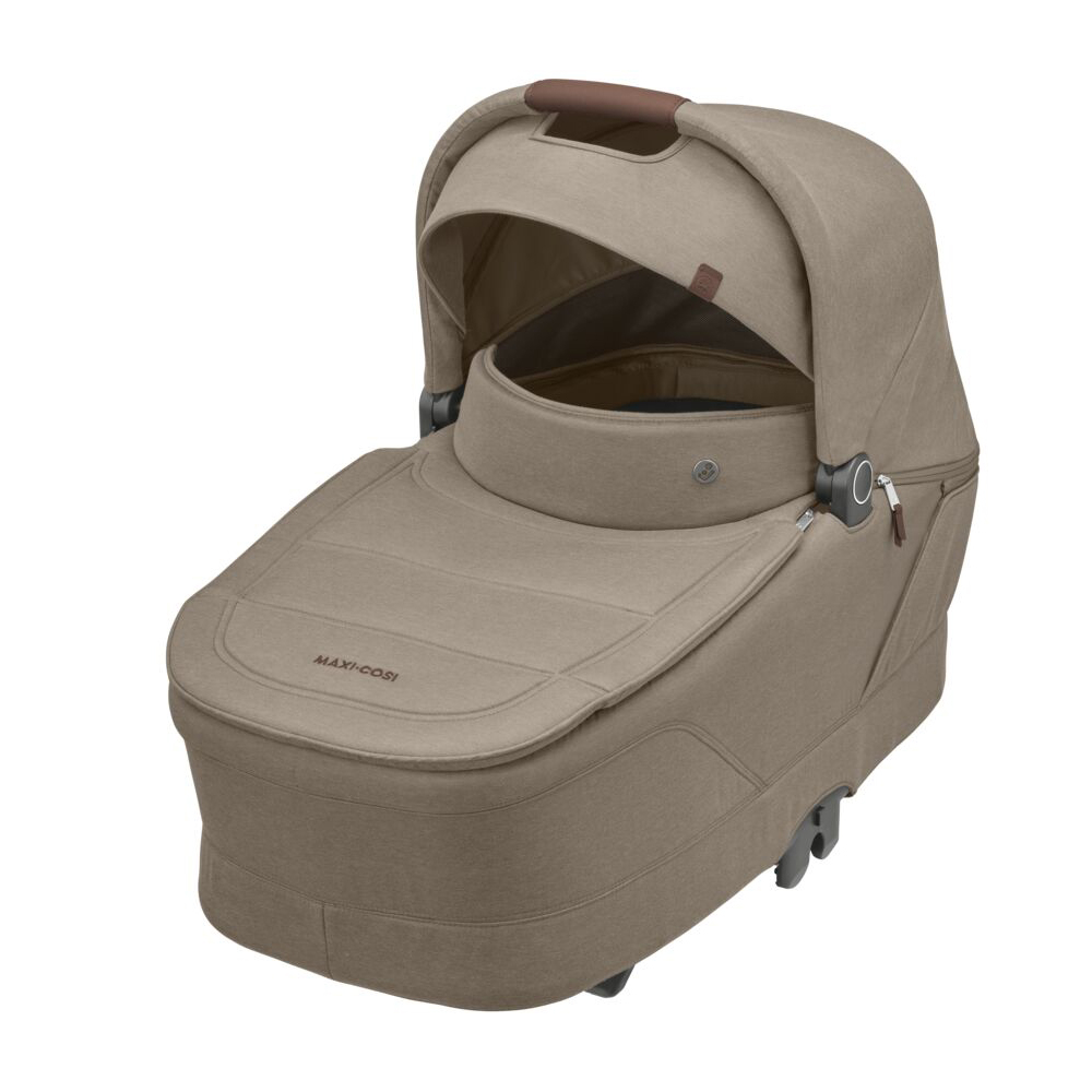 Maxi-Cosi Oxford+ - универсальная коляска 2 в 1, люлька Maxi-Cosi Sense, реверсивный прогулочный блок, мягкая амортизация • Twillic Truffle