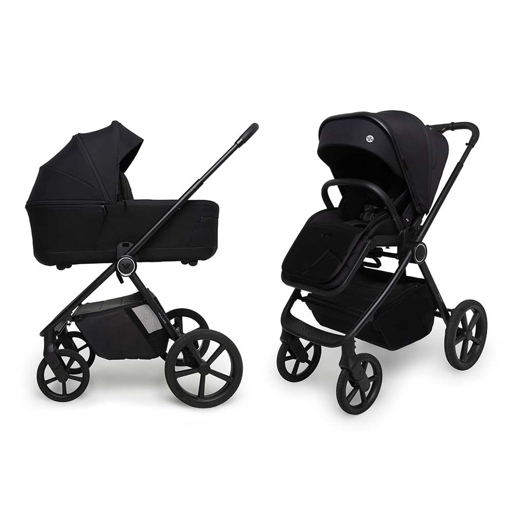 Muuvo One - детская коляска 2в1, термолюлька из EPP-пены • Negro