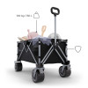 Kinderkraft Rollster - складная туристическая тележка-вагон для пляжа, сада, покупок и путешествий • Black (KSROLL00BLK0000)