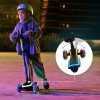 Kinderkraft Raket Up - детский самокат с сидением 2в1, LED-подсветка • Black (KRRAUP00BLK0000)