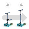 Kinderkraft Raket Up - детский самокат с сидением 2в1, LED-подсветка • Blue (KRRAUP00BLU0000)