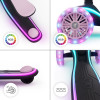 Kinderkraft Raket Up - детский самокат с сидением 2в1, LED-подсветка • Pink (KRRAUP00PNK0000)