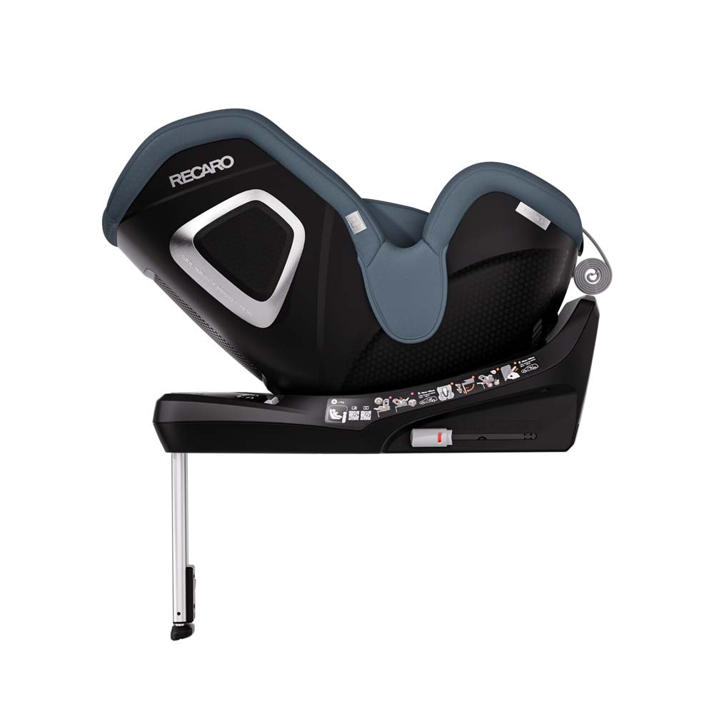 Recaro Toron 1 i-Size - дитяче автокрісло (0-4 років / 40 – 105 см / 0-18 кг), кріпиться за допомогою системи Isofix, функція обертання на 360°, бічний захист • Gallant Grey