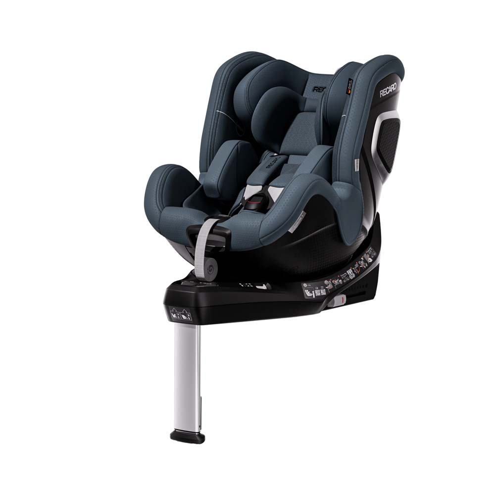Recaro Toron 1 i-Size - дитяче автокрісло (0-4 років / 40 – 105 см / 0-18 кг), кріпиться за допомогою системи Isofix, функція обертання на 360°, бічний захист • Gallant Grey