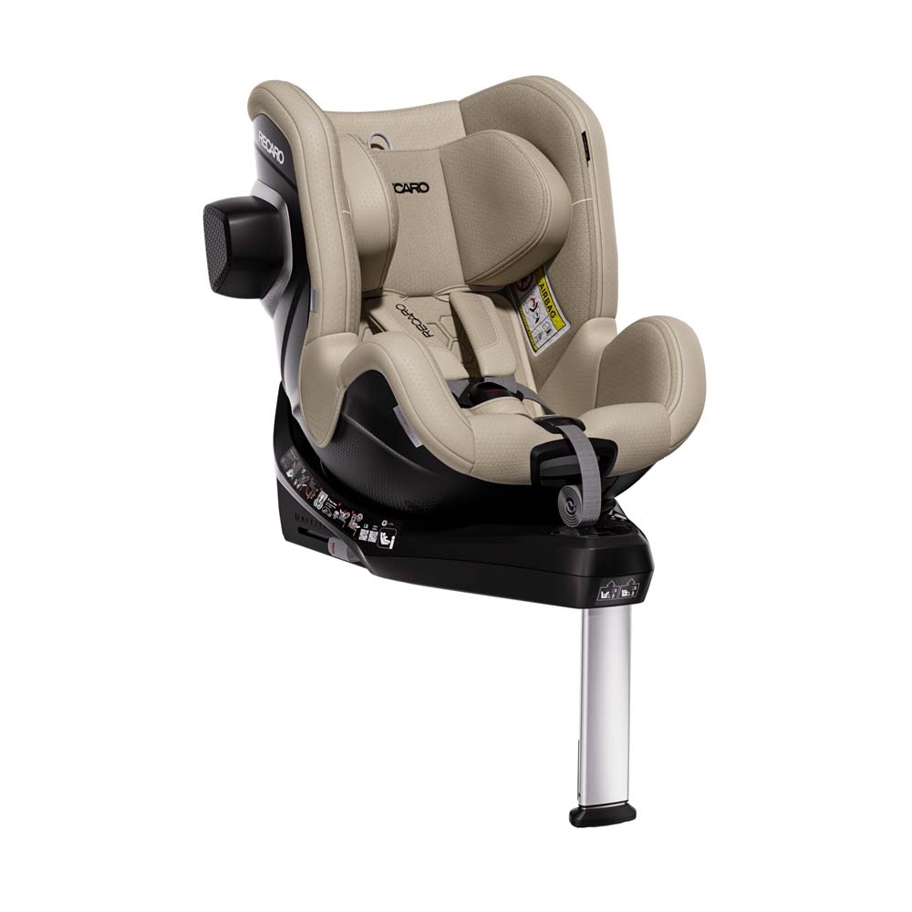 Recaro Toron 1 KID i-Size - дитяче автокрісло (3 міс - 4 роки / 61 – 105 см), кріпиться за допомогою системи Isofix, функція обертання на 360°, бічний захист • Elegant Beige