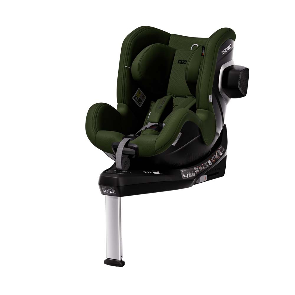 Recaro Toron 1 KID i-Size - детское автокресло (3 мес - 4 года / 61 – 105 см), крепится с помощью системы Isofix, функция вращения на 360°, боковая защита • Epic Green