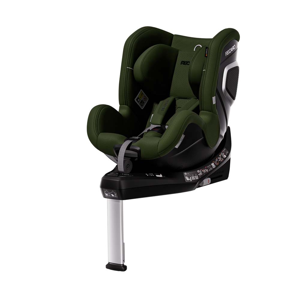 Recaro Toron 1 KID i-Size - детское автокресло (3 мес - 4 года / 61 – 105 см), крепится с помощью системы Isofix, функция вращения на 360°, боковая защита • Epic Green