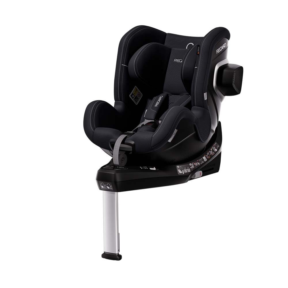 Recaro Toron 1 KID i-Size - детское автокресло (3 мес - 4 года / 61 – 105 см), крепится с помощью системы Isofix, функция вращения на 360°, боковая защита • Fresh Black