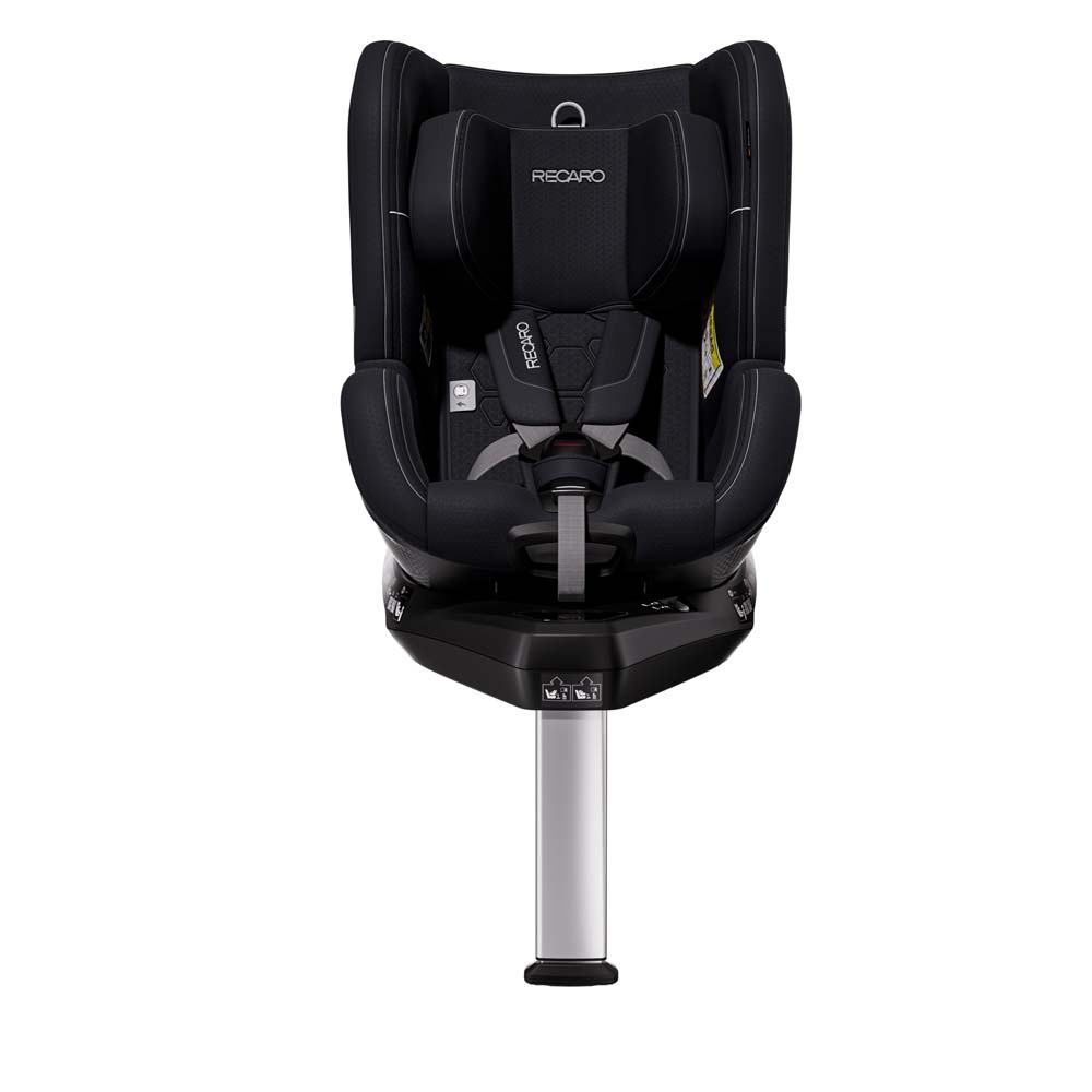 Recaro Toron 1 KID i-Size - детское автокресло (3 мес - 4 года / 61 – 105 см), крепится с помощью системы Isofix, функция вращения на 360°, боковая защита • Fresh Black