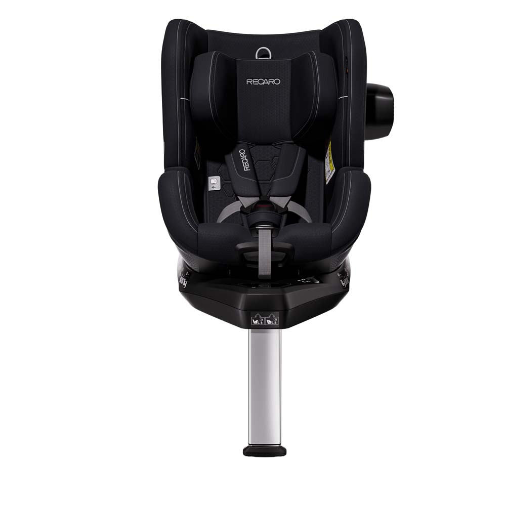 Recaro Toron 1 KID i-Size - детское автокресло (3 мес - 4 года / 61 – 105 см), крепится с помощью системы Isofix, функция вращения на 360°, боковая защита • Fresh Black