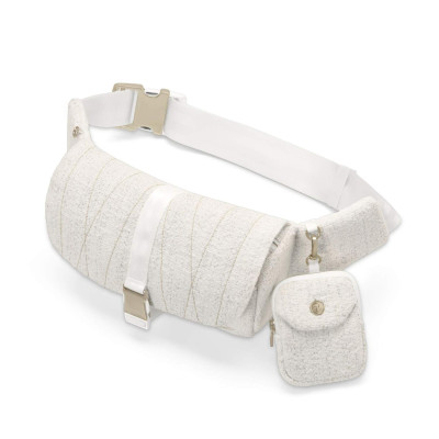 Cybex Belt Bag  - сумка на пояс из ткани букле Boucle • Cream White