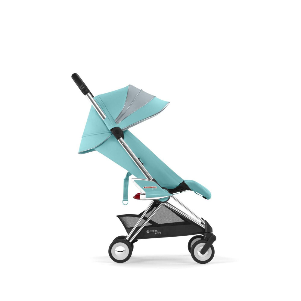 Cybex Coya - легка прогулянкова коляска для подорожей з бампером та дощовиком, ультракомпактний візок преміум (ручна поклажа), з колекції Design Collaborations • Jeremy Scott Car