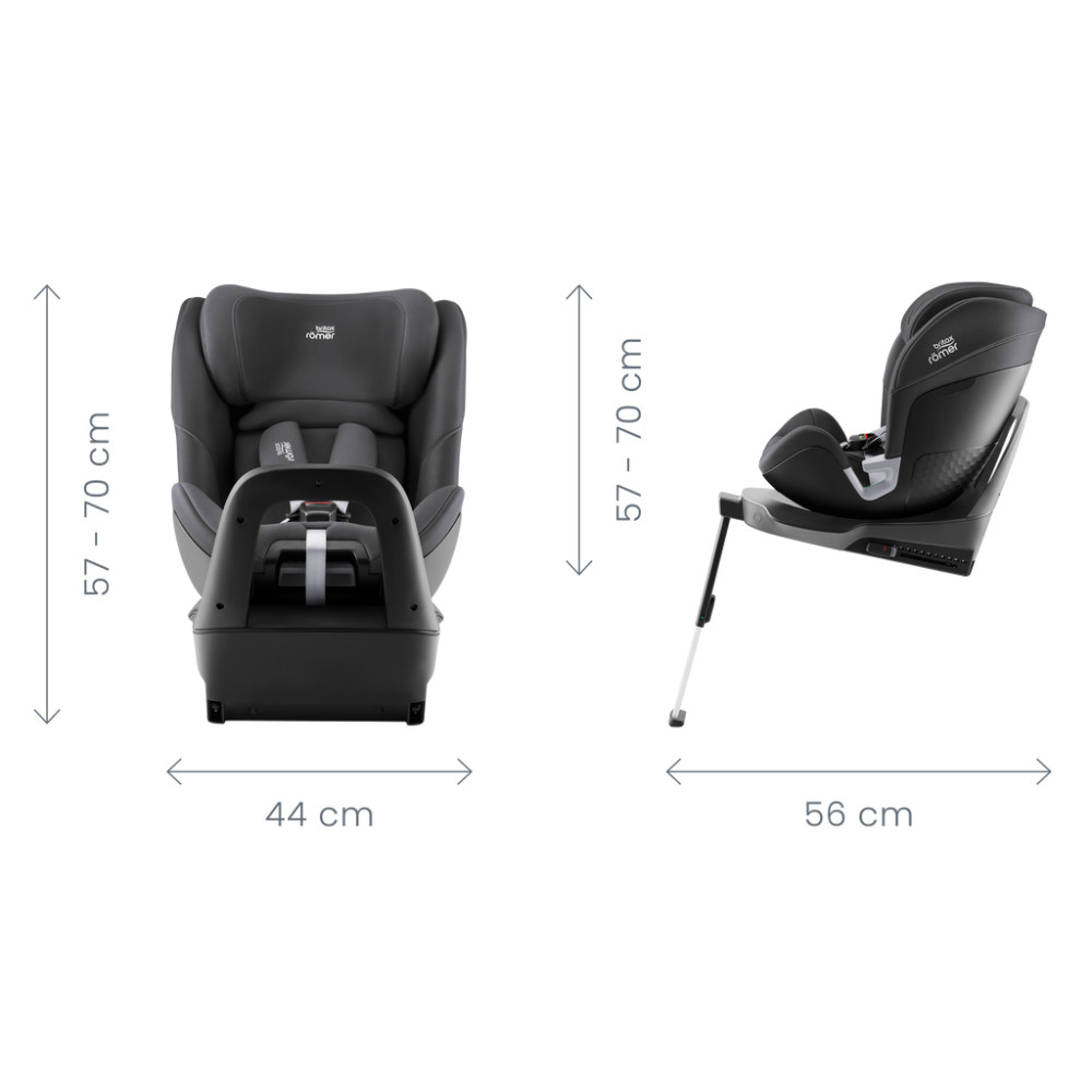 Britax Romer Swivel - поворотне дитяче автокрісло (від 0 до 7 років / 40 - 125 см), кріплення ISOFIX • Ocean