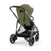 Cybex eGazelle S - прогулочная коляска с электроприводом, автоматическим покачиванием, 20+ конфигураций, плавный и комфортный ход • Taupe Frame Moss Green