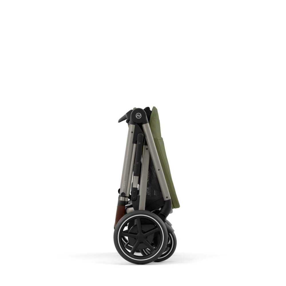 Cybex eGazelle S - прогулочная коляска с электроприводом, автоматическим покачиванием, 20+ конфигураций, плавный и комфортный ход • Taupe Frame Moss Green