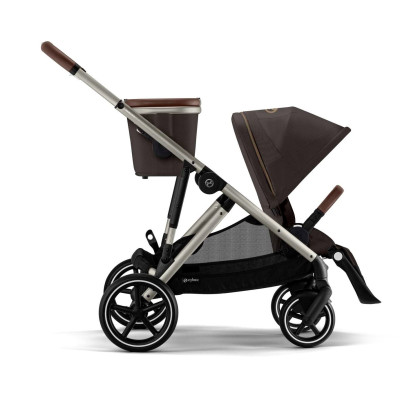 Cybex Gazelle S - прогулочная модульная коляска, более 20 возможных конфигураций, дополнительная съёмная корзина • TPE Chocolate Brown