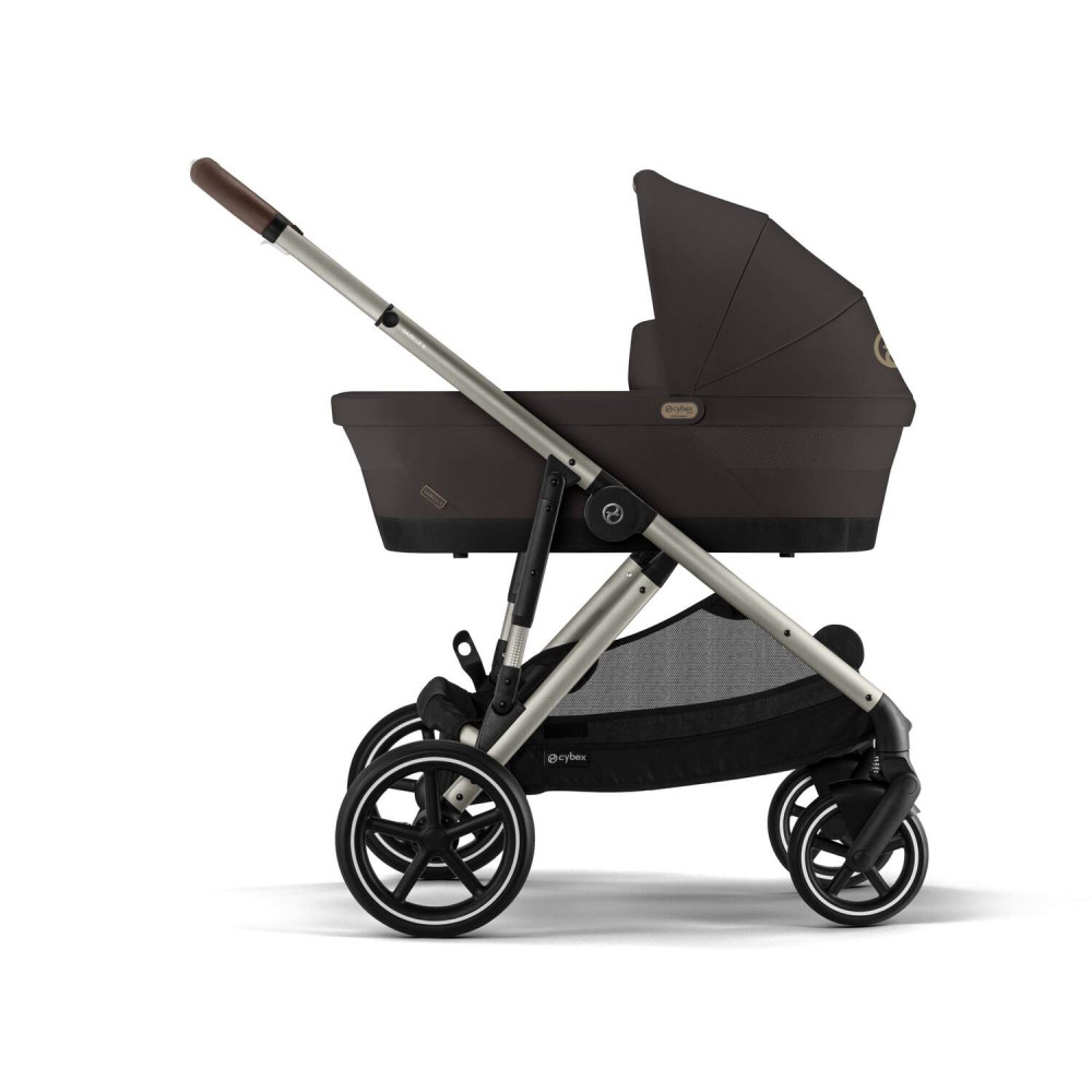 Cybex Gazelle S - прогулочная модульная коляска, более 20 возможных конфигураций, дополнительная съёмная корзина • TPE Chocolate Brown