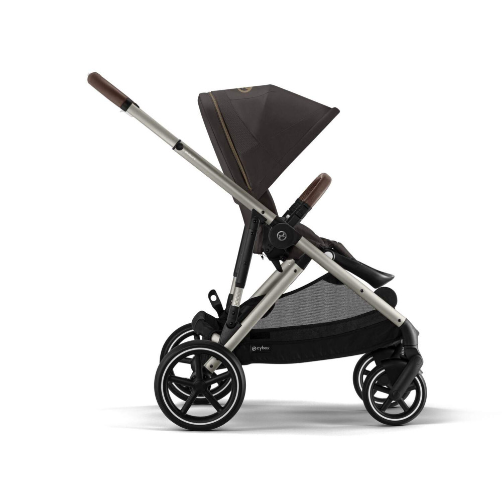 Cybex Gazelle S - прогулочная модульная коляска, более 20 возможных конфигураций, дополнительная съёмная корзина • TPE Chocolate Brown