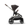 Cybex Gazelle S - прогулочная модульная коляска, более 20 возможных конфигураций, дополнительная съёмная корзина • TPE Chocolate Brown