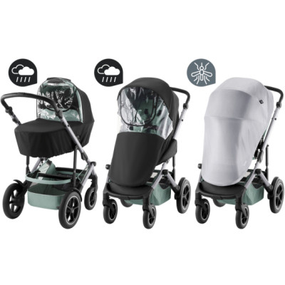Комплект від негоди Britax Romer Smile 5Z (2 дощовика + москітка) Комплект від негоди Britax Romer Smile 5Z (2 дощовика + москітка)