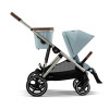 Cybex Gazelle S - прогулочная модульная коляска, более 20 возможных конфигураций, дополнительная съёмная корзина • TPE Stormy Blue