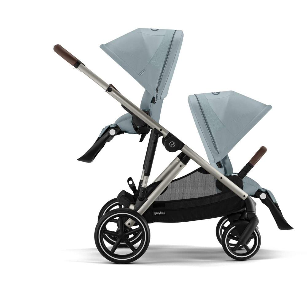 Cybex Gazelle S - прогулочная модульная коляска, более 20 возможных конфигураций, дополнительная съёмная корзина • TPE Stormy Blue