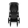 Комплект 2в1 Cybex Priam - дитяча коляска з функцією складання разом із люлькою, преміальний візок • Sepia Black / Matt Black Frame