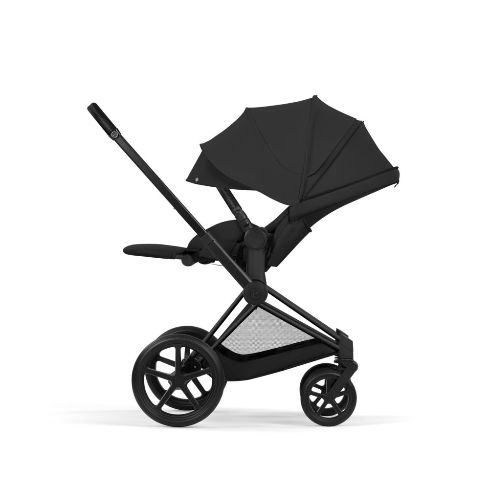 Комплект 2в1 Cybex Priam - дитяча коляска з функцією складання разом із люлькою, преміальний візок • Sepia Black / Matt Black Frame Комплект 2в1 Cybex Priam - дитяча коляска з функцією складання разом із люлькою, преміальний візок • Sepia Black / Matt Black Frame