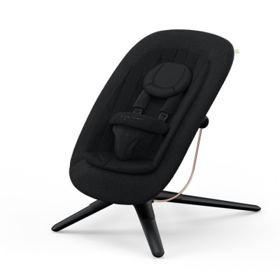 Cybex Lemo Platinum Bouncer - шезлонг для новорожденного, баунсер • Black Wood