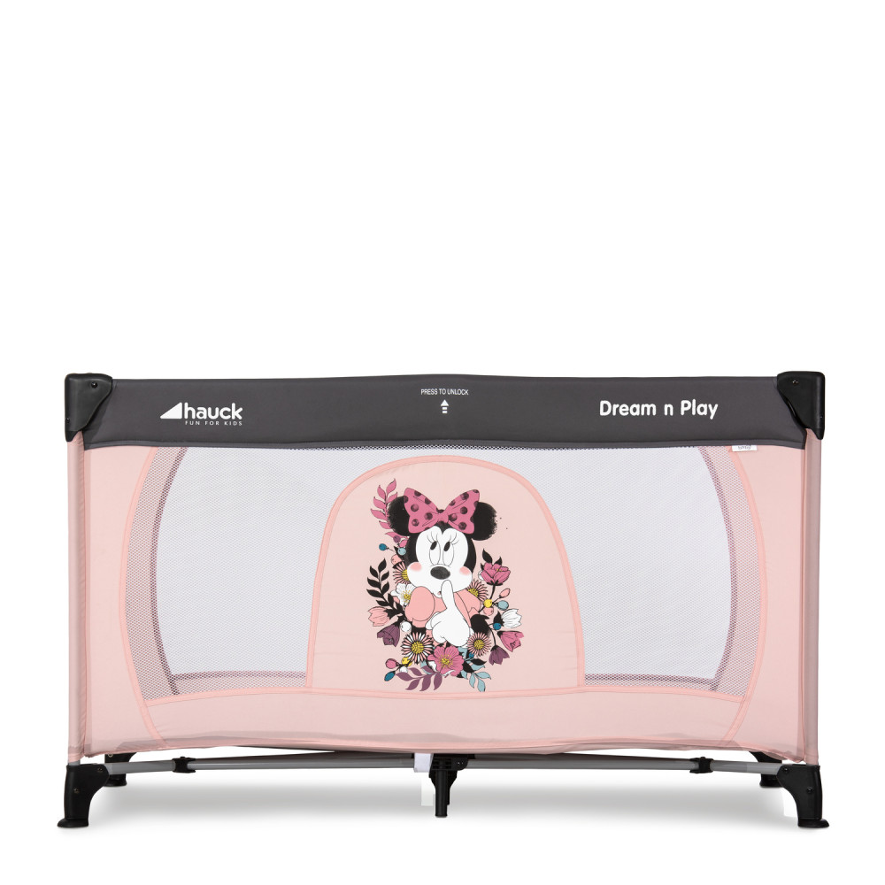 Hauck Dream N Play - детский манеж-кроватка в дизайне Disney для путешествий • Minnie Sweetheart