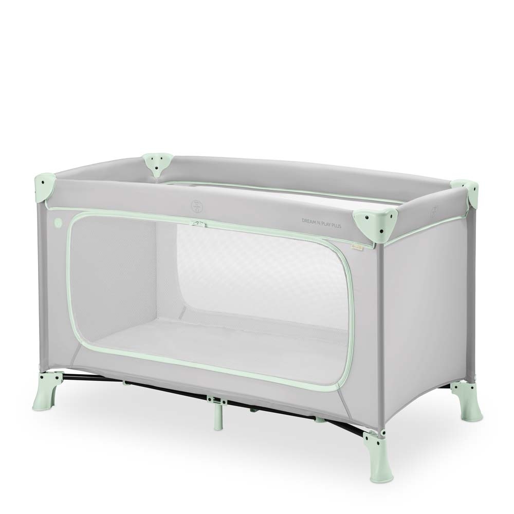 Hauck Dream N Play Plus - дитячий манеж-ліжечко для подорожей • Dusty Mint
