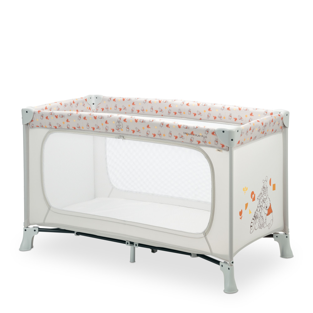 Hauck Dream N Play Plus Pooh - детский манеж-кроватка для путешествий • Friends Beige