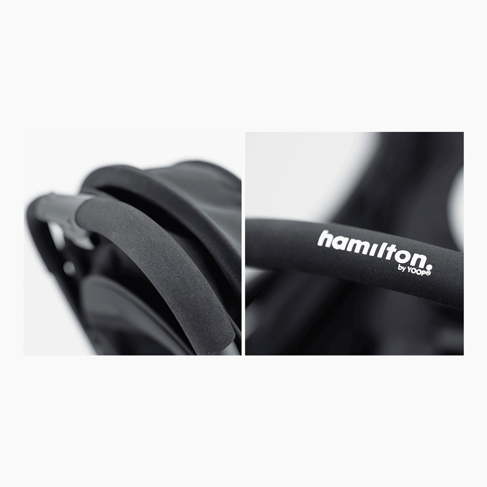 Hamilton by Yoop S1 - компактная прогулочная коляска с автоматическим складыванием • White Sand