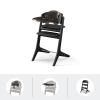 Cybex Lemo Platinum Wood - стульчик для кормления 3в1 от 6 месяцев, в комплекте с сиденьем Baby Set и столиком • Black Wood