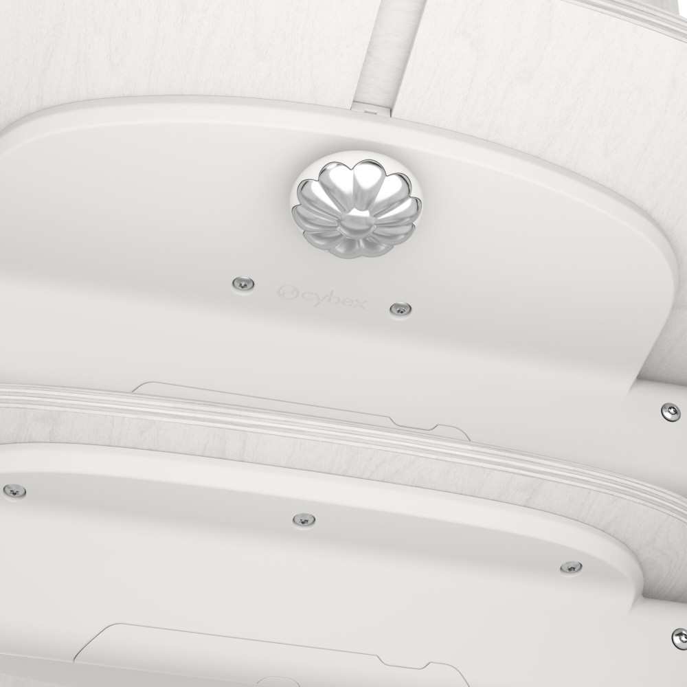 Cybex Lemo Platinum Wood - стульчик для кормления 3в1 от 6 месяцев, в комплекте с сиденьем Baby Set и столиком • White Wood