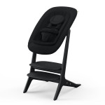 Cybex Lemo Platinum Wood - стульчик для кормления 4в1, в комплекте баунсер от рождения, сиденье для малышей от 6 месяцев и столик • Black Wood