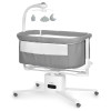 El Camino Dream ME 1223 - приставная кровать с электроукачиванием, поворотные колесики, LED экран, мобильное приложение APP • Gray