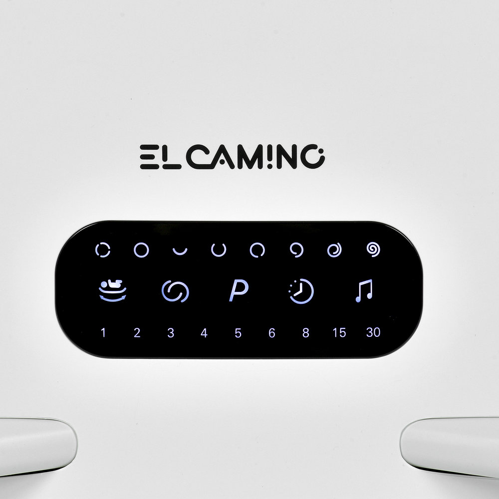 El Camino Dream ME 1223 - приставная кроватка с электроукачиванием, поворотные колесики, LED-экран, мобильное приложение APP • Beige