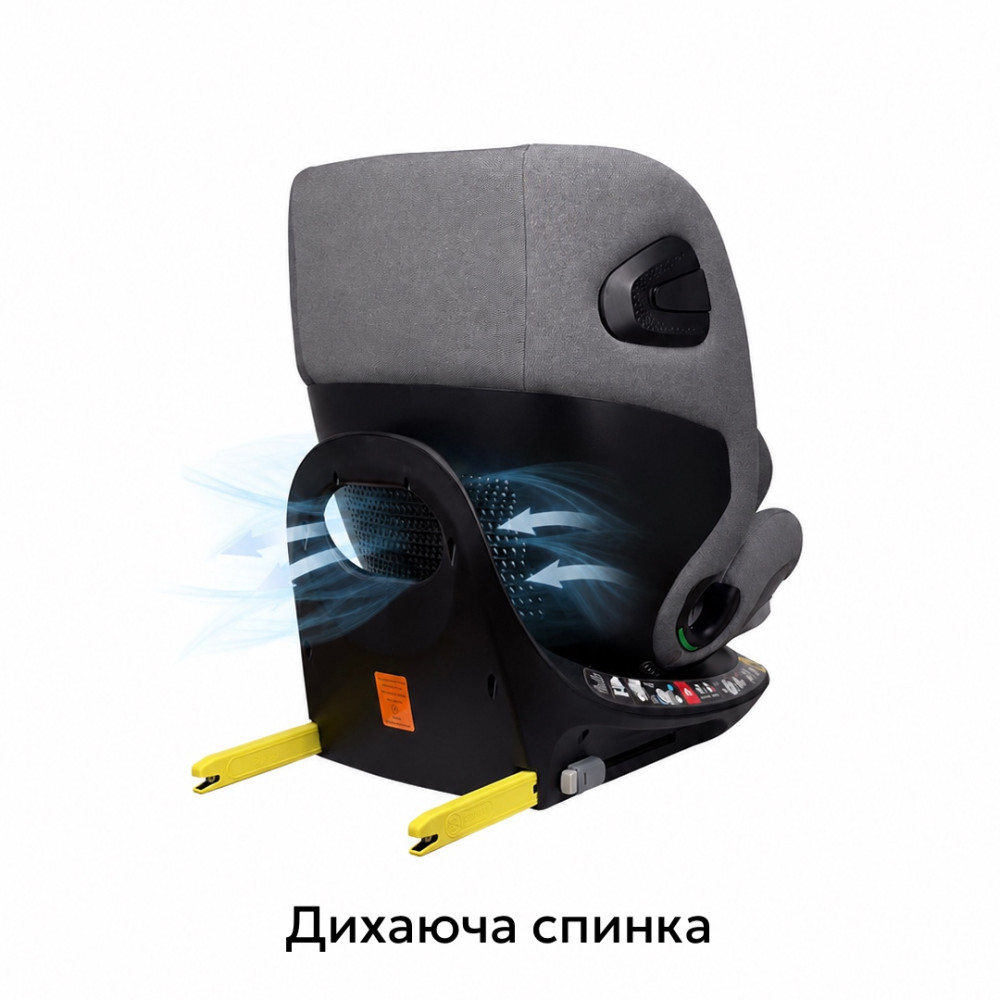 Bugs Axis 360 - поворотне дитяче автокрісло i-Size (0 – 12 років / 40 – 150 см / 0 – 36 кг), кріплення ISOFIX та опорна ніжка • Cloud Grey Bugs Axis 360 - поворотне дитяче автокрісло i-Size (0 – 12 років / 40 – 150 см / 0 – 36 кг), кріплення ISOFIX та опорна ніжка • Cloud Grey
