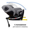Bugs Axis 360 - поворотне дитяче автокрісло i-Size (0 – 12 років / 40 – 150 см / 0 – 36 кг), кріплення ISOFIX та опорна ніжка • Cloud Grey
