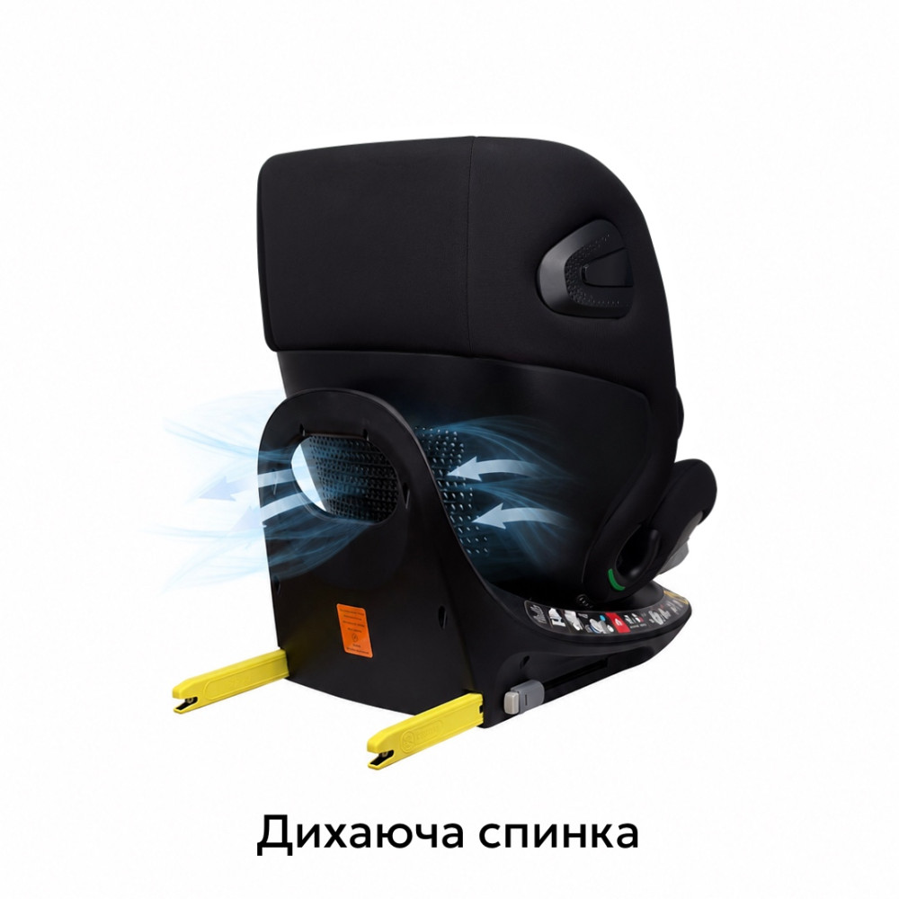 Bugs Axis 360 - поворотне дитяче автокрісло i-Size (0 – 12 років / 40 – 150 см / 0 – 36 кг), кріплення ISOFIX та опорна ніжка • Graphite Black Bugs Axis 360 - поворотне дитяче автокрісло i-Size (0 – 12 років / 40 – 150 см / 0 – 36 кг), кріплення ISOFIX та опорна ніжка • Graphite Black